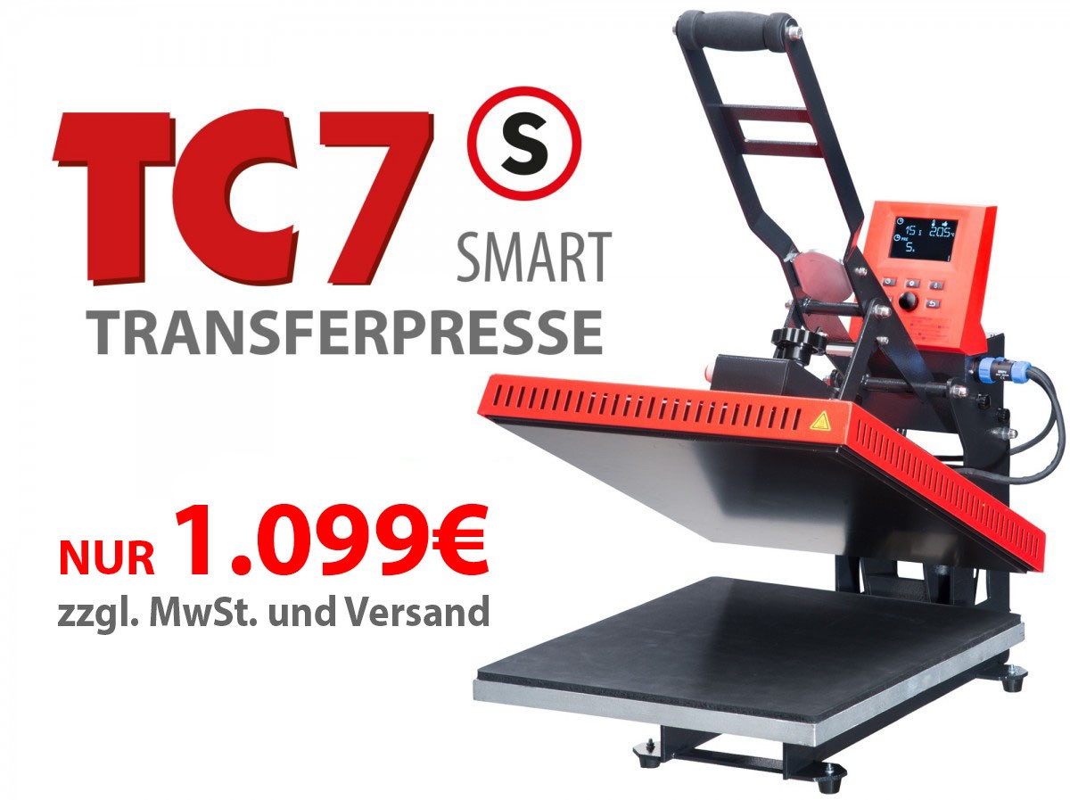 Secabo TC7 SMART Transferpresse 40 x 50cm mit Bluetooth